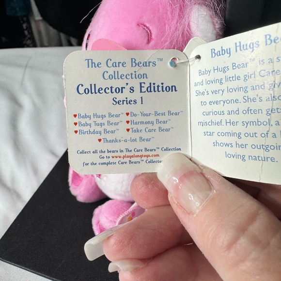 Care Bears Baby Hugs Bear Plush NWT Collector’s Edition Pink w Blanket - Picture 6 of 7